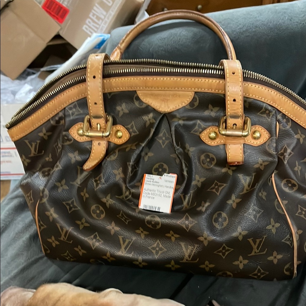 Louis Vuitton Brown and Tan Monogram Satchel